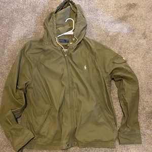 POLO RALPH LAUREN GREEN JACKET, WORN 4 TIMES .